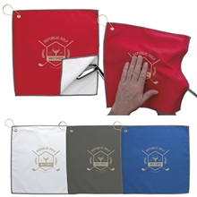 a group of rpet double layer golf towel