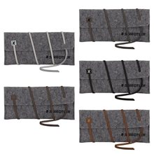 a group of aspen felt amenities pouch