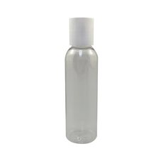 a clear 2 oz refillable bottle