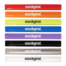 a group of silicone vinyl slap bracelet