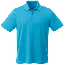 aerial view a aspen blue (430) mens otis short sleeve performance polo, image 1 of 4