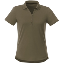 aerial view a loden (684) womens otis short sleeve performance polo, image 1 of 4