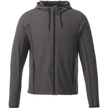 aerial view a black smoke heather (994) m - kaiser knit jacket, image 1 of 2
