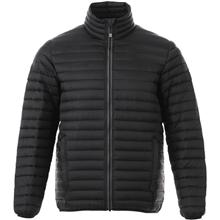 aerial view a black (995) mens beechriver roots73 lightweight down puffer jacket, image 1 of 3