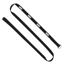 aerial view a black 3/4 nylon pet slip leash, image 1 of 2