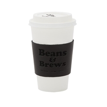 aerial view a black tapley artisan cup sleeve, image 1 of 2