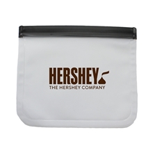 a black zip tight reusable sandwich bag