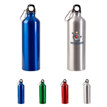 aerial view a group of 25 oz aluminum alpine sports bottle, image 1 of 6