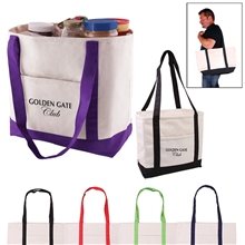 a group of 14 oz cotton canvas tote bag - 20.5 x 13