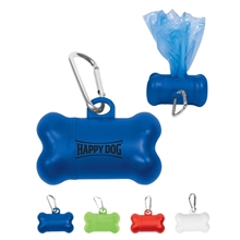 a group of promotional doggie pet waste disposal bag dispenser holder
