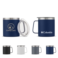 aerial view a group of columbia 15oz double wall insulated camp mug, image 1 of 2