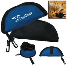 a group of collapsible travel pet bowl