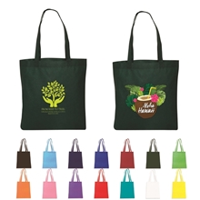 aerial view a group of personalized tote bags, image 1 of 2