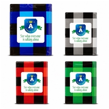 aerial view a group of mini tissue packet - buffalo plaid, image 1 of 3