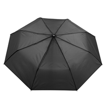 aerial view a black shed rain(tm) 42 mini manual compact umbrella, image 1 of 5