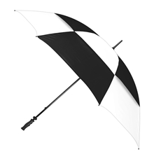 a black/white shed rain(tm) fairway 68 vented windproof manual golf umbrella