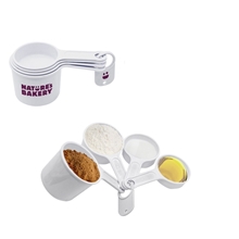 a white precise measuring cup set