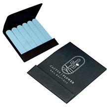 aerial view a black promotional 6- in -1 matchbook nail file - bulk, image 1 of 5