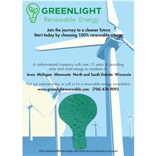 a group of 5 x 7 mailer with seeded paper shape