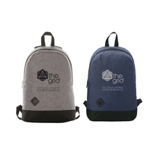 aerial view a group of graphite 15 inch laptop backpack, image 1 of 2