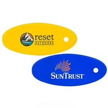 a group of floating foam key tag