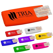 a group of polypropylene 5 bandages bandage dispenser