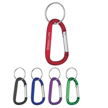 a group of 8mm carabiner with split ring
