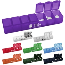 a group of travelers 7 day weekly plastic pillbox