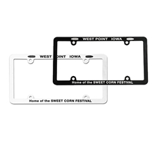 a group of full - view license plate frame