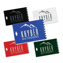 a group of credit card ice scrapers