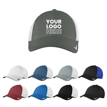 aerial view a group of nike stretch - to - fit mesh back cap, image 1 of 2