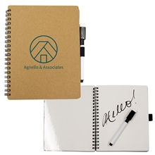 aerial view a natural innovator dry erase spiral notebook, image 1 of 2