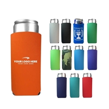 aerial view a group of foamzone collapsible 12 oz slim can cooler, image 1 of 2