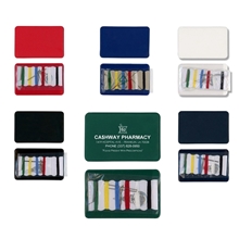a group of pocket sewing kit with 6 thread colors