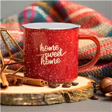 a group of 16 oz iron and stainless steel camping mug