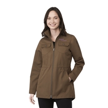 aerial view a bark (179) womens hardy eco jacket, image 1 of 12