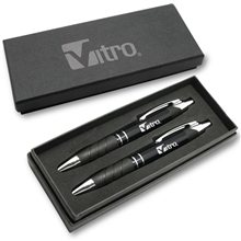 a black stratford deluxe pen pencil set