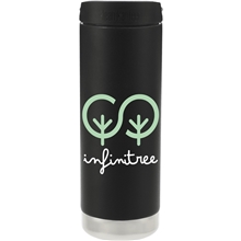 aerial view a black klean kanteen eco tkwide 16 oz - caf cap, image 1 of 6