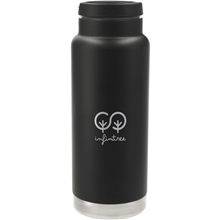 aerial view a black klean kanteen eco tkwide 32 oz - loop cap, image 1 of 8
