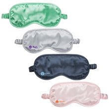 aerial view a group of bouquet scented satin sleep mask, image 1 of 2
