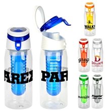 aerial view a group of trendy 25 oz recycled bottle with infuser, image 1 of 2
