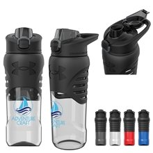 aerial view a group of under armour 24oz draft grip bottle, image 1 of 2