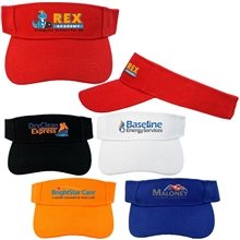 aerial view a group of adjustable vibrant colored visor, image 1 of 2