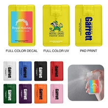 a group of portable hand sanitizer spray card