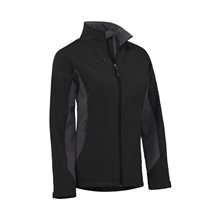 a black ladies tiburon soft shell jacket
