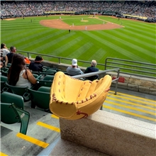 a group of baseball mitt stress reliever