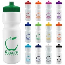 a group of the journey bottle - 28 oz white bike bottle with push pull lid