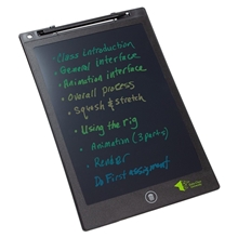 aerial view a black slate 10 lcd memo board, image 1 of 4