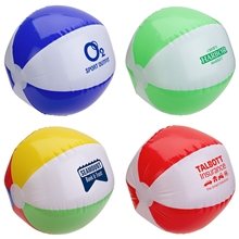 aerial view a group of sunburst 16 inflatable beach ball, image 1 of 2