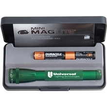 aerial view a green mini maglite(r) 2 aa flashlight green, image 1 of 2